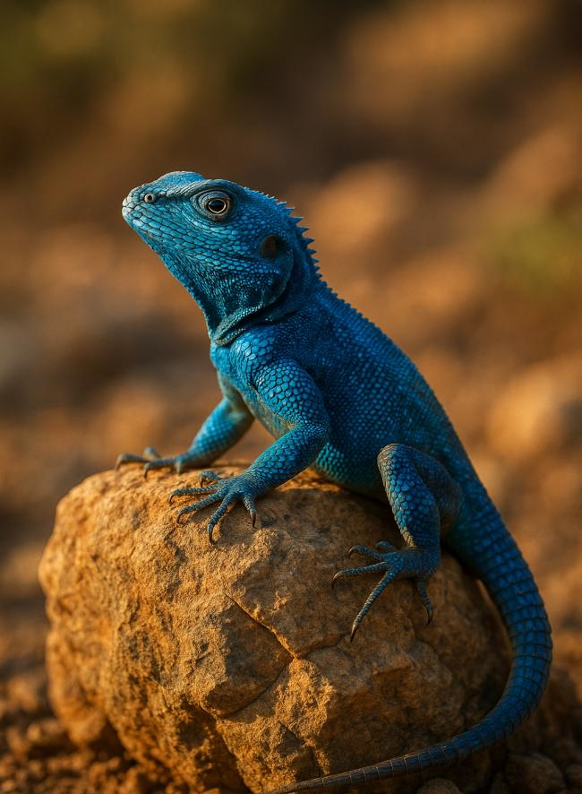 Lagarto Azul de las Rocas