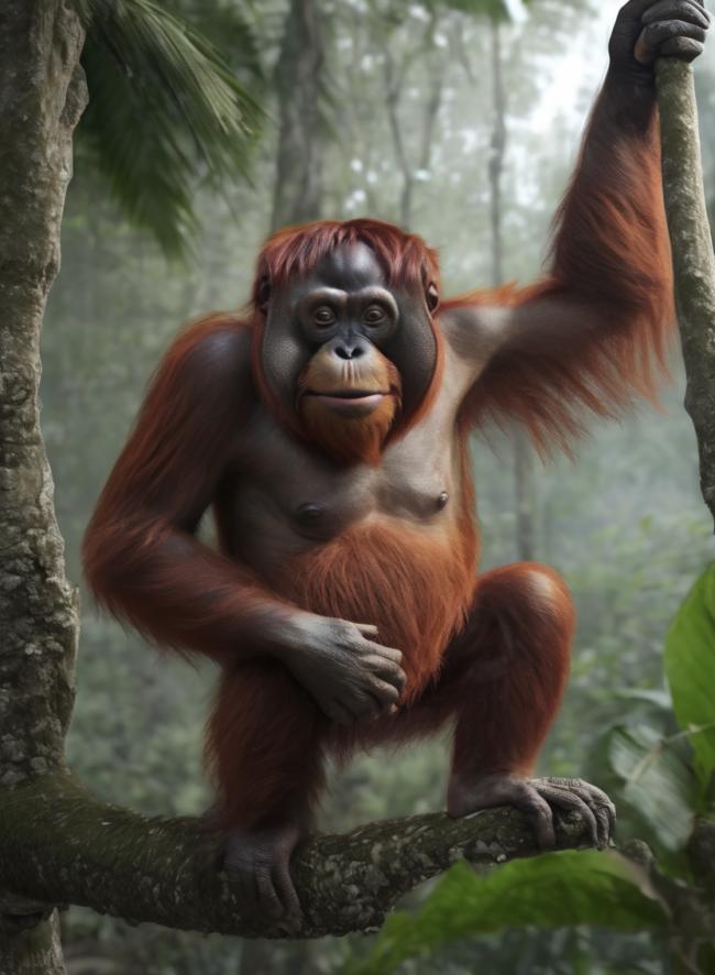 Orangután de Borneo