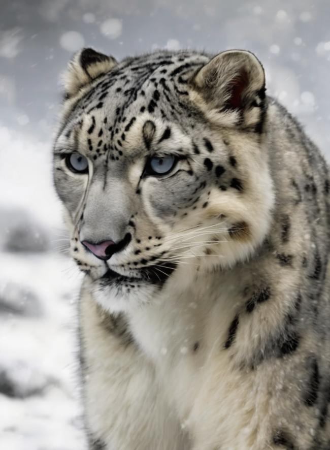 Leopardo de las Nieves