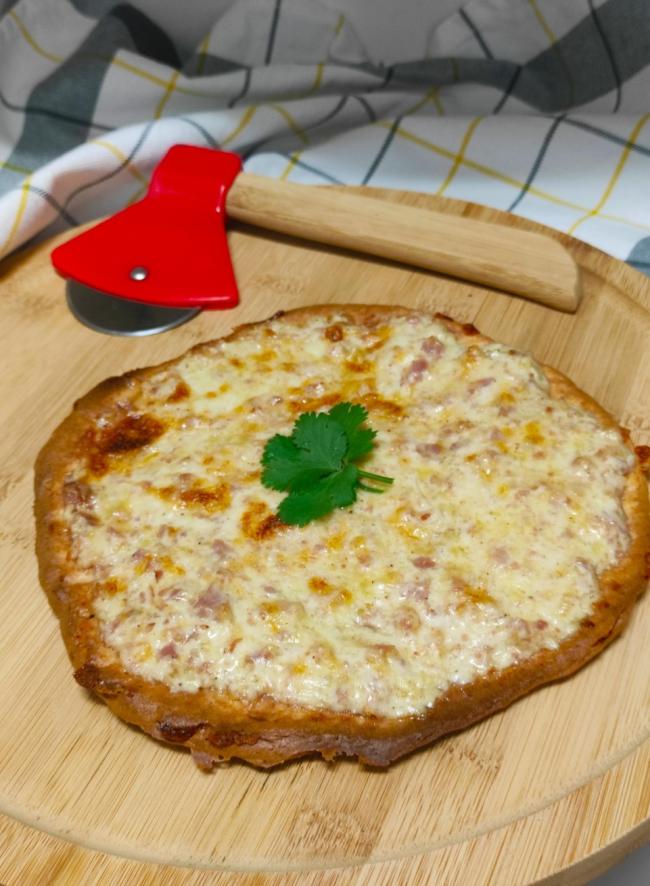 Pizza carbonara keto a mi manera