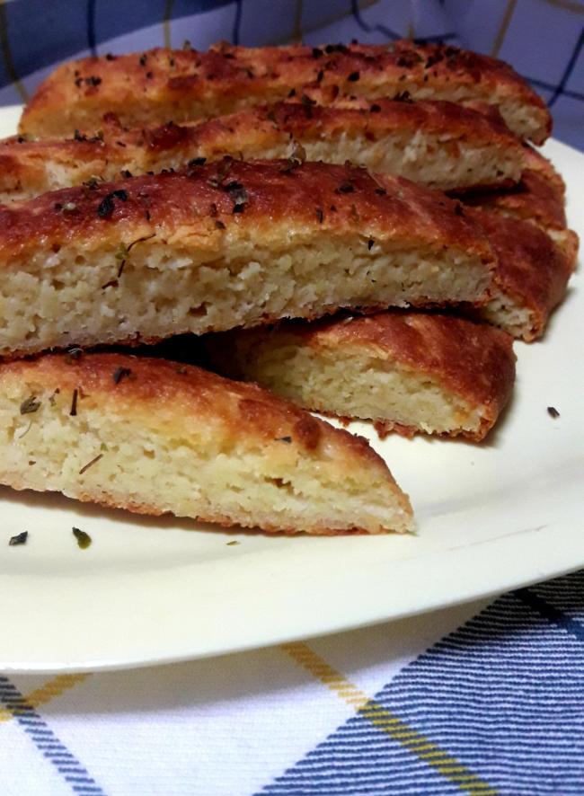 Keto garlic bread o Pan de ajo