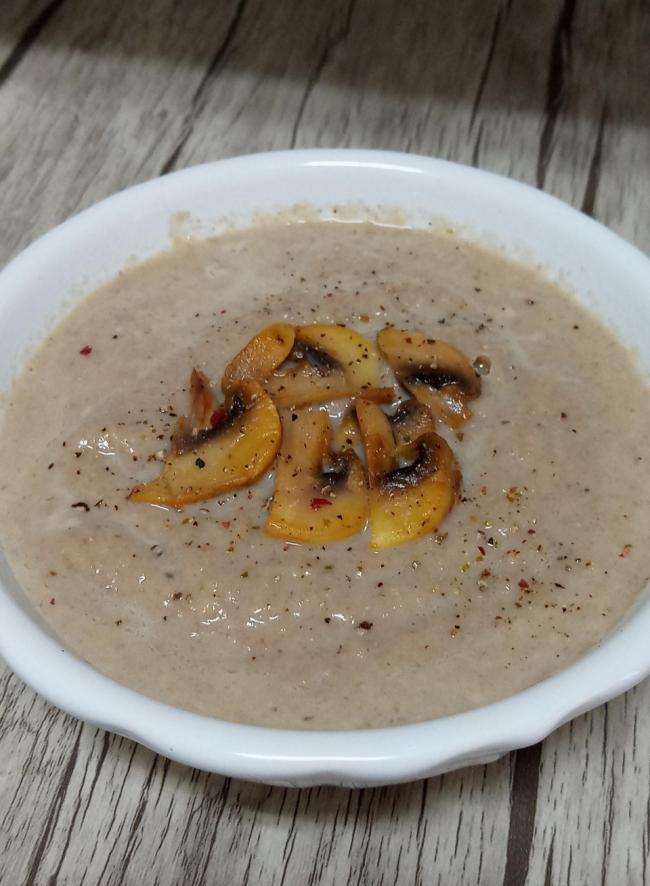 Crema de champiñones