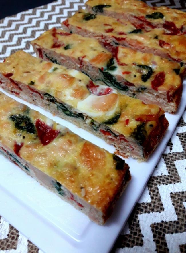 Pastel de salmón y verduras