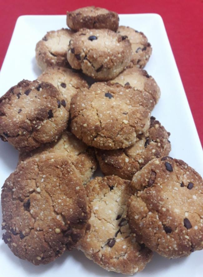 Galletas de almendra y chocolate