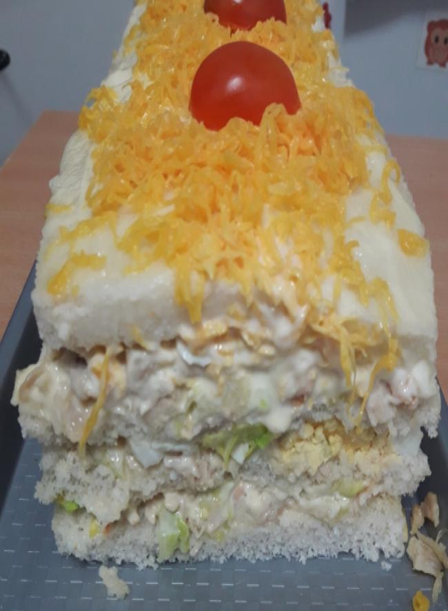 Pastel vegetal de pollo