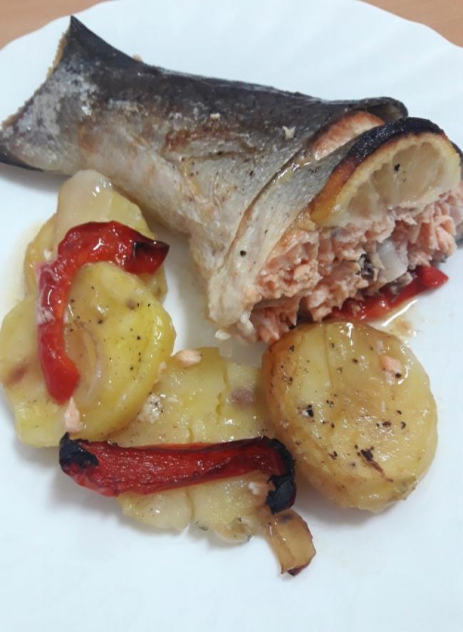 Salmón al horno